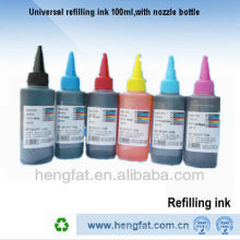 Hot sale refill ink nozzle bottle 100ML dye ink for EP-BK/C/M/Y/LC/LM